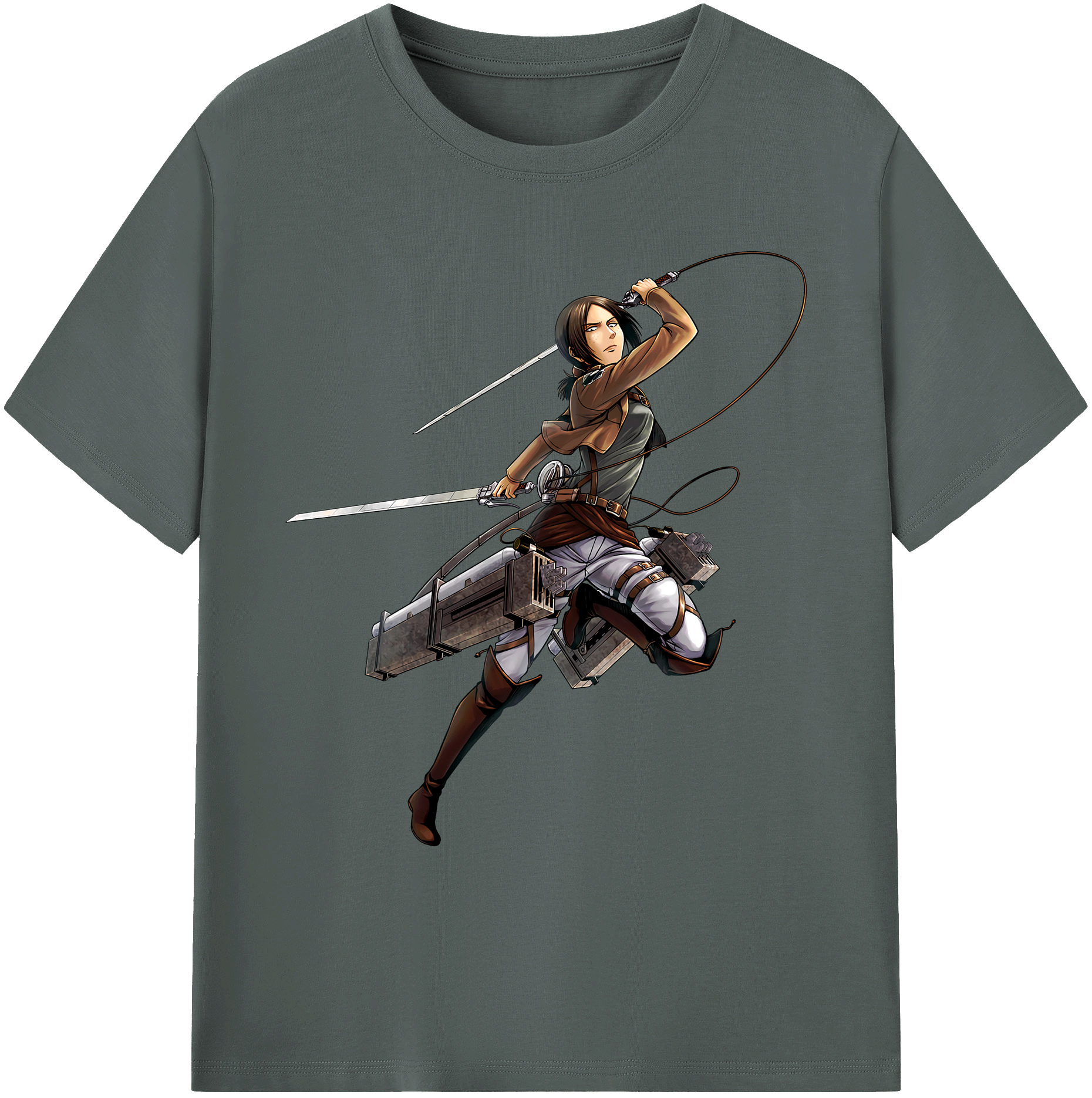 （画像用） 進撃の巨人 Attack on Titan 綿100％ メンズ半袖Tシャツ｜肌触りやわらか＆通気性